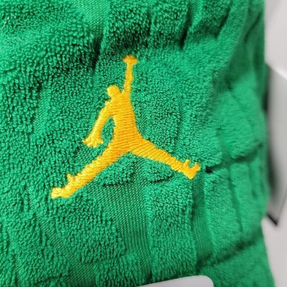 Jordan Jumpman Apex Bucket Hat Kids Youth 8-20 Green Unisex UPF 40 Terry NEW - Picture 3 of 12